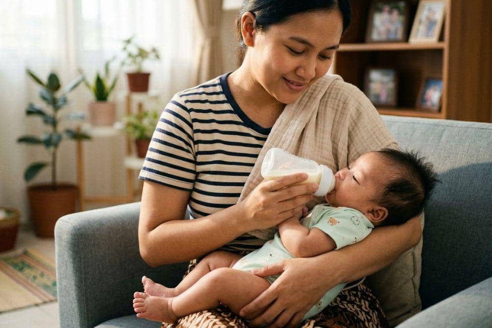 Kenapa kulit bayi merah setelah minum susu