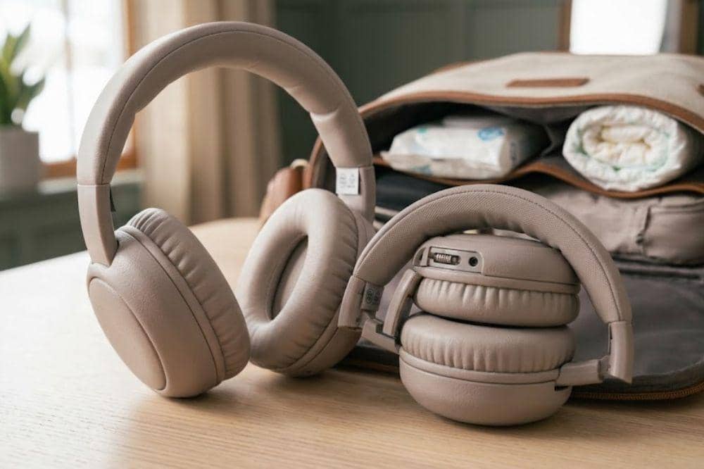 Pertimbangkan earmuff yang praktis dibawa
