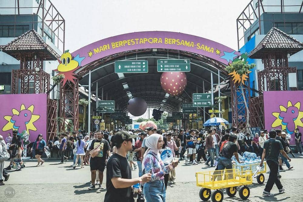 Pestapora dirancang seperti kota mini