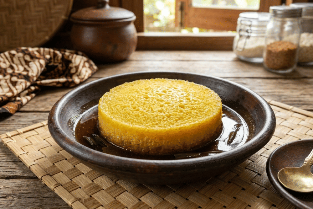 Resep Bingka Barandam Khas Banjarmasin, Kue Lembut Berkuah Gula