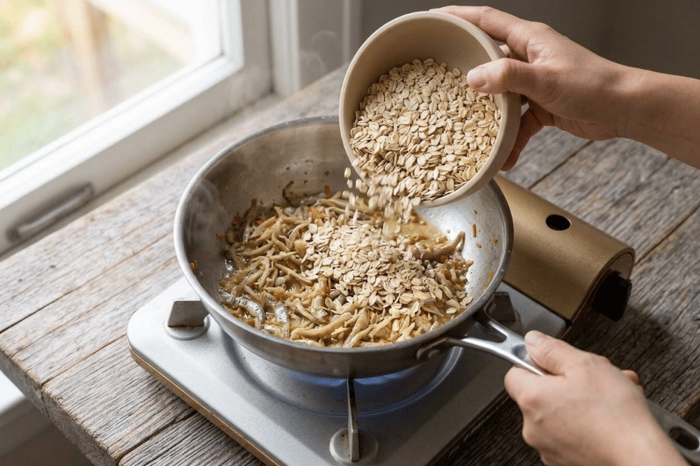 Cara membuat shisamo oatmeal