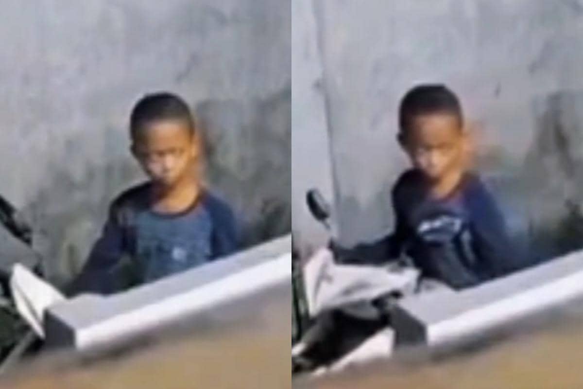 Rekaman CCTV memperlihatkan aksi anak mencuri sepeda motor