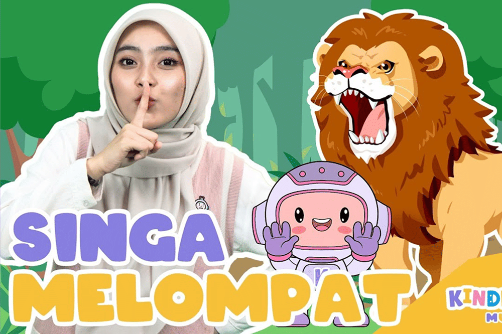 Lirik Lagu 'Singa Melompat' Kinderflix, Belajar Gerak dan Diam Singa