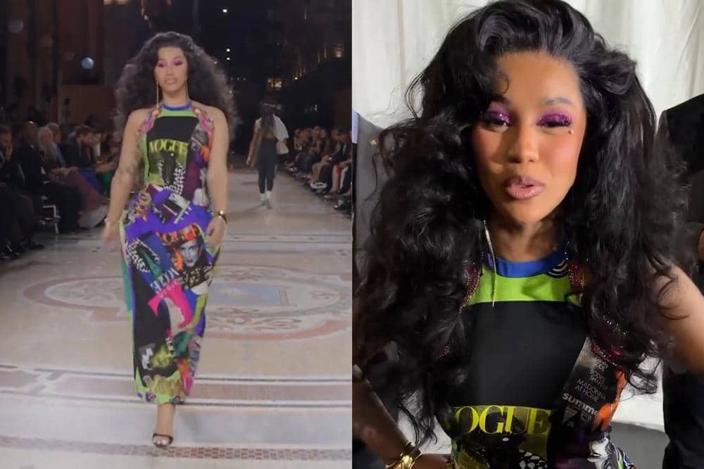 Cardi B Jadi Model dalam Vogue World Fashion Show di Italia 