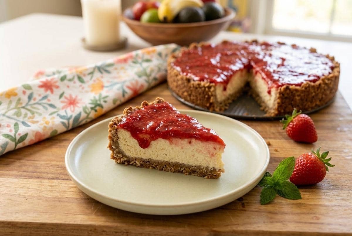 Resep Strawberry Cheesecake Tanpa Gula untuk Anak, Ide Dessert Sehat dan Enak!