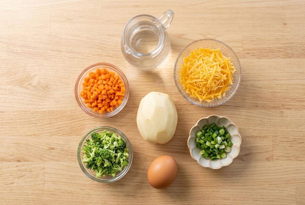 Bahan-bahan Membuat Sup Kentang Telur Keju