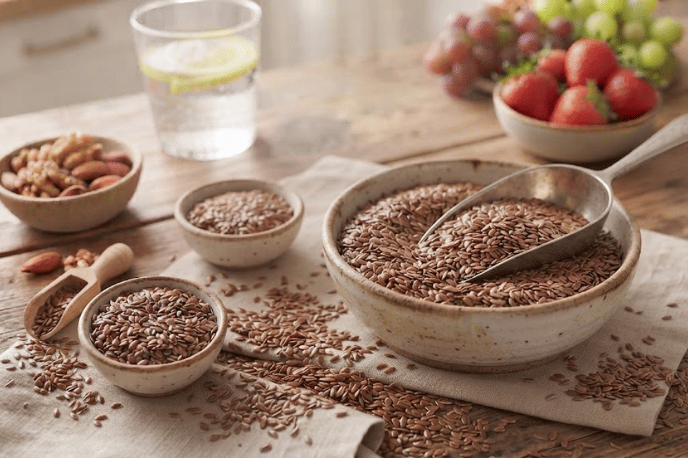 Biji rami (flaxseed) kaya lignan