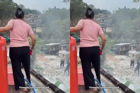 Kesal Asap Masuk Rumah, Perempuan Siram Sampah yang Dibakar Tetangga