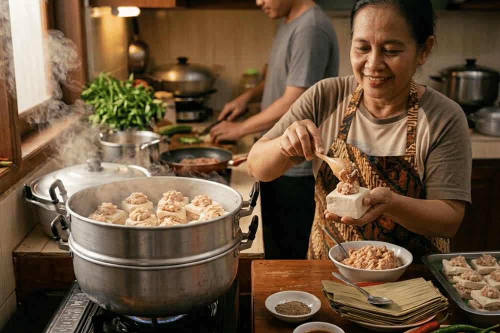 Cara membuat tahu bakso daging ayam