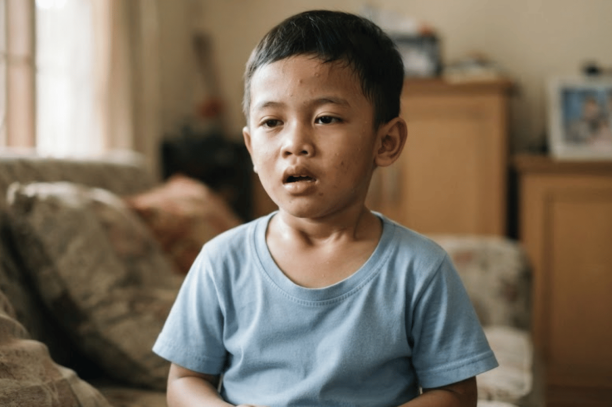Perhatikan kondisi anak ketika menarik napas