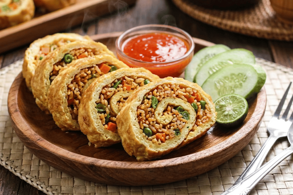 Nasi Telur Gulung