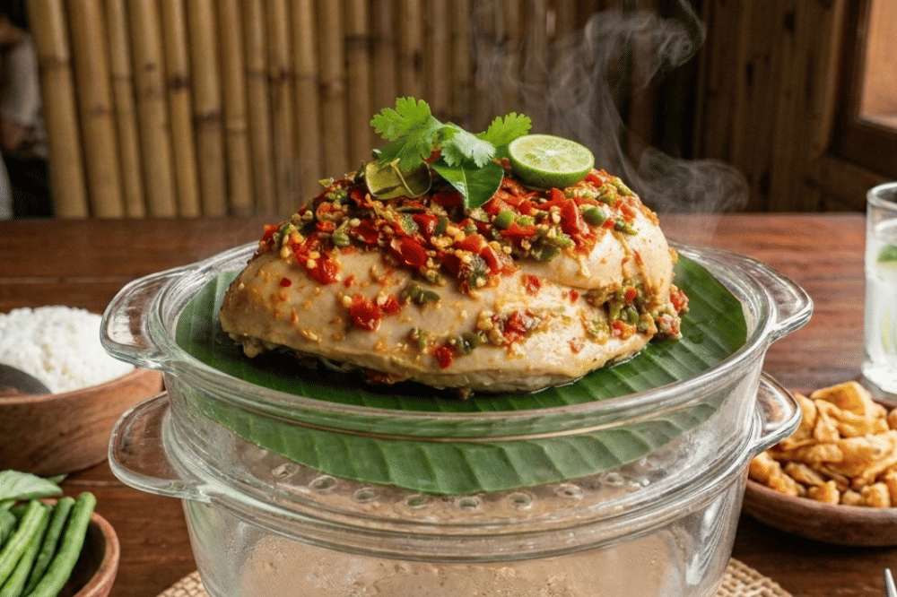 Resep Ayam Songkem, Menu Ayam Kukus yang Gurih dan Lezat