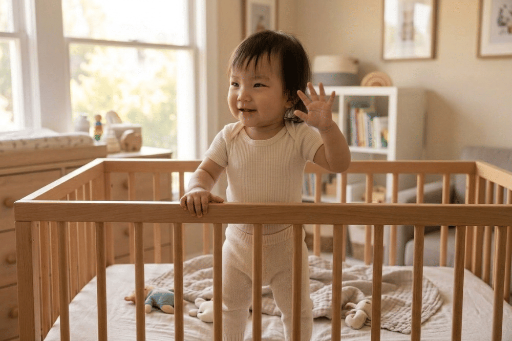 Bayi sedang menunjukkan perasaannya