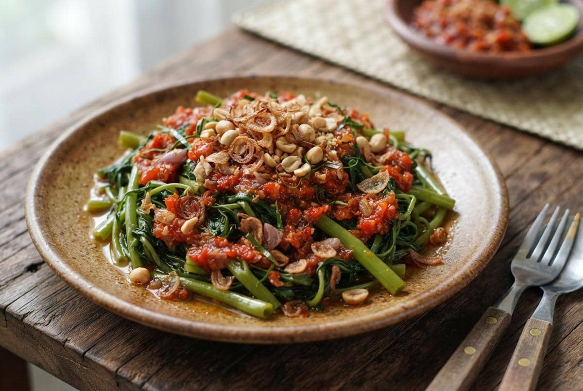 Resep Kangkung Plecing dengan Kandungan Baik untuk Ibu Menyusui