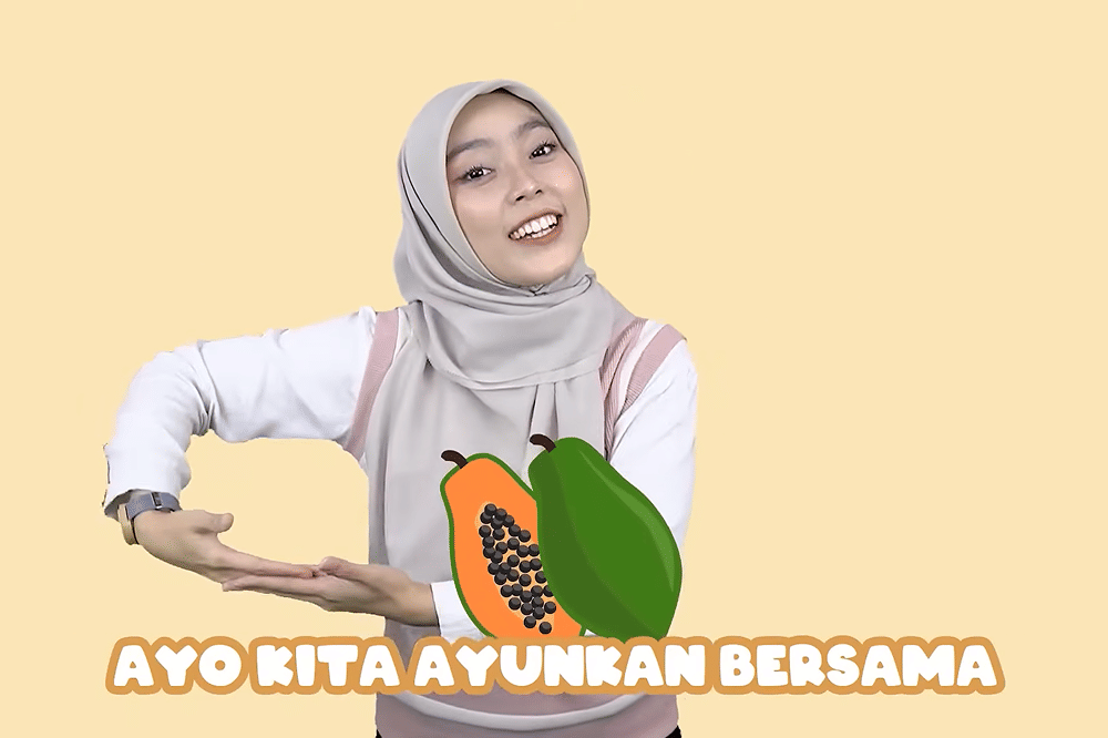 Lirik Lagu 'Apel Manggis Pepaya' Kinderflix