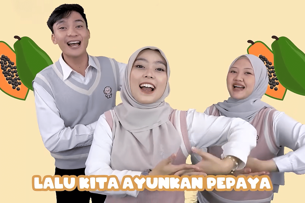 Lirik Lagu 'Apel Manggis Pepaya' Kinderflix
