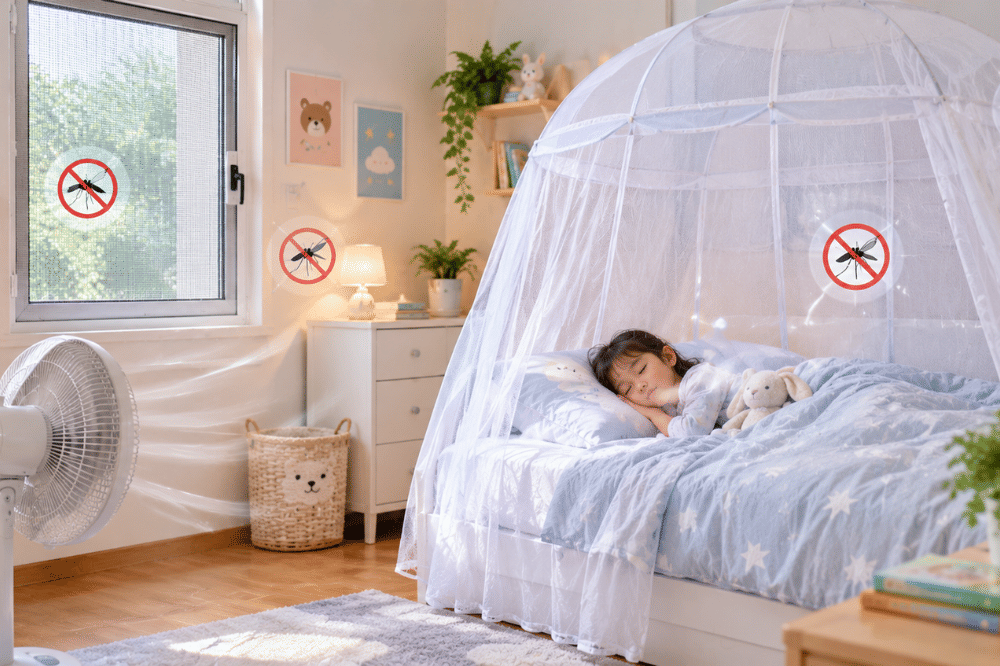8 Cara agar Kamar Anak Tidak Ada Nyamuk, Pasang Kasa hingga Kelambu