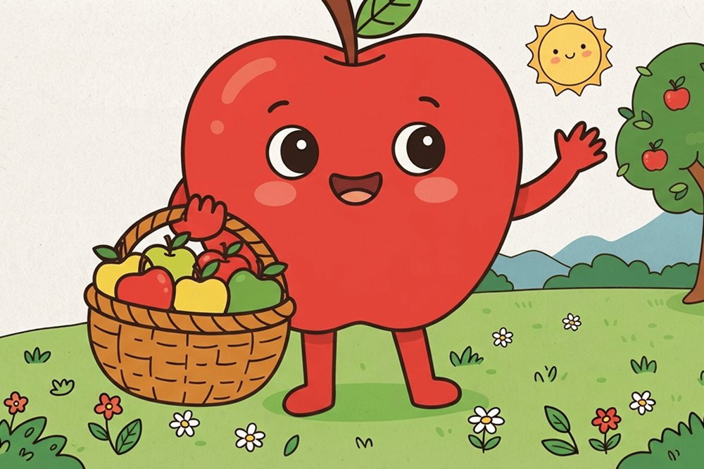 Mengenal Buah, Ini 50 Ide Lembar Mewarnai Gambar Apel untuk Anak