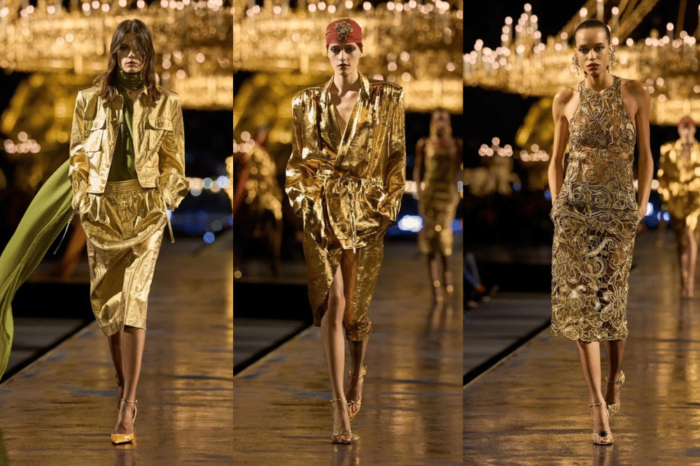 Saint Laurent SS 2027 Tampilkan Koleksi Emas Anthony Vaccarello
