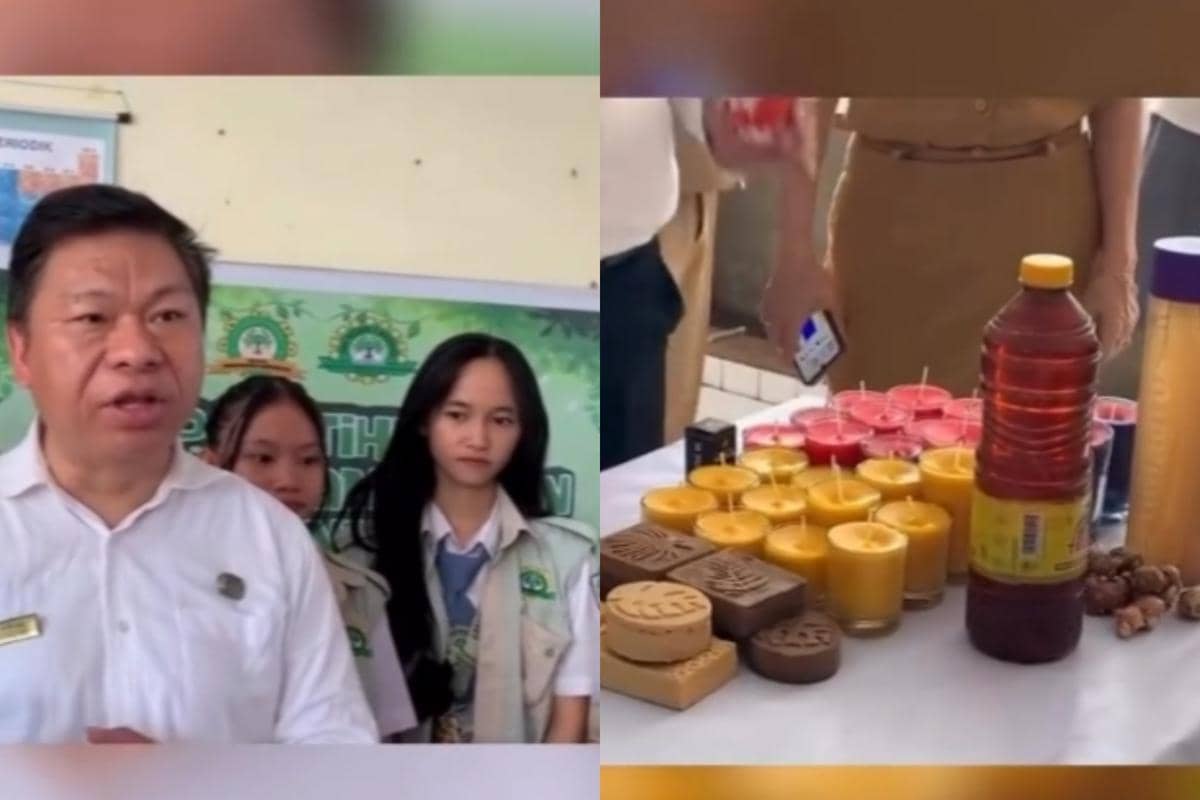 Kreatif! Sisa Makanan MBG Diolah Jadi Eco Enzyme di SMAN 7 Manado