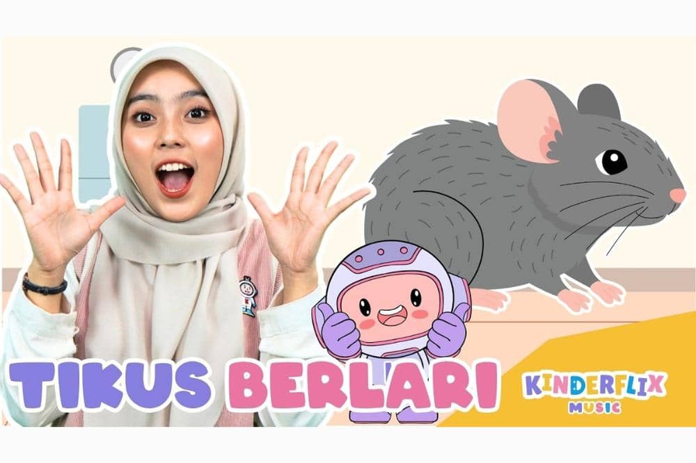 Lirik Lagu 'Tikus Berlari' Kinderflix, Ajak Anak Mengenal Suara Tikus