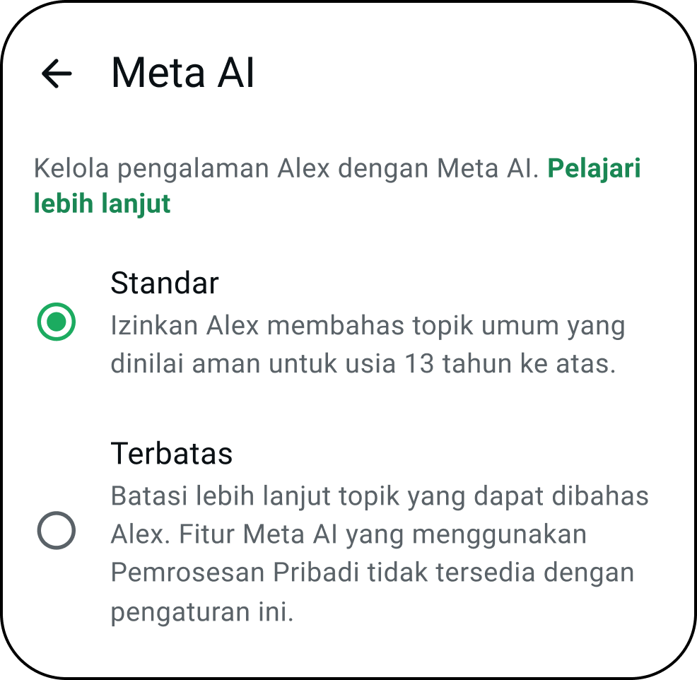 Fitur pembatasan AI dalam mendamping proses belajar si Anak