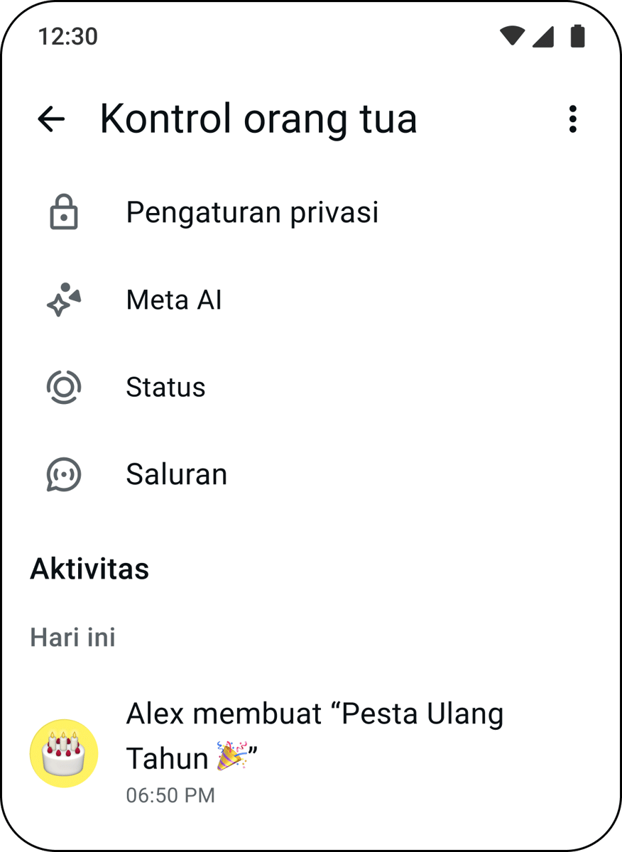 Fitur Parental Controls for Teen di WhatsApp