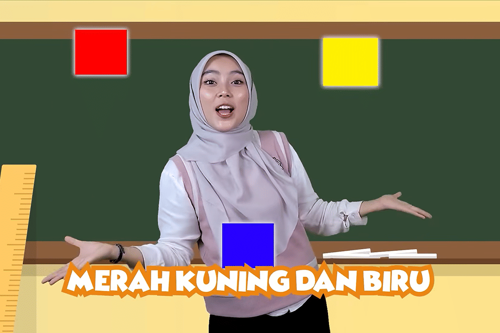 Lirik Lagu 'Merah Kuning dan Biru' Kinderflix