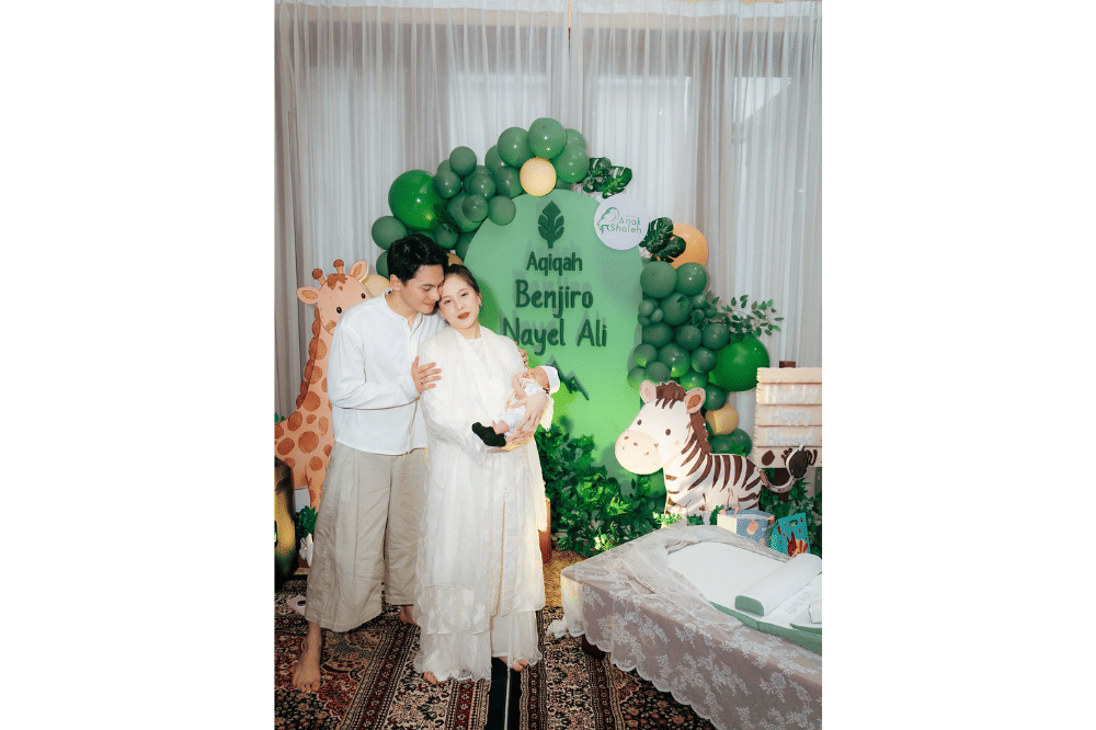 Foto akikah Benjiro Nayel Ali anak Adhisty Zara