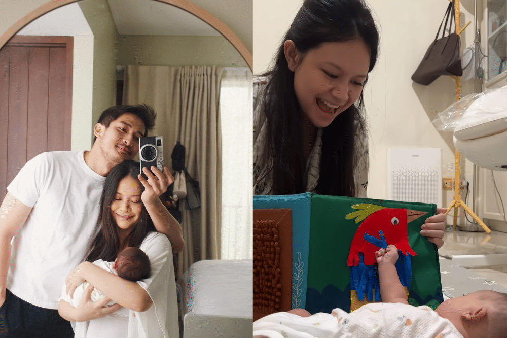 7 Foto Kompak Hanggini dan Luthfi Aulia Mengasuh Anak
