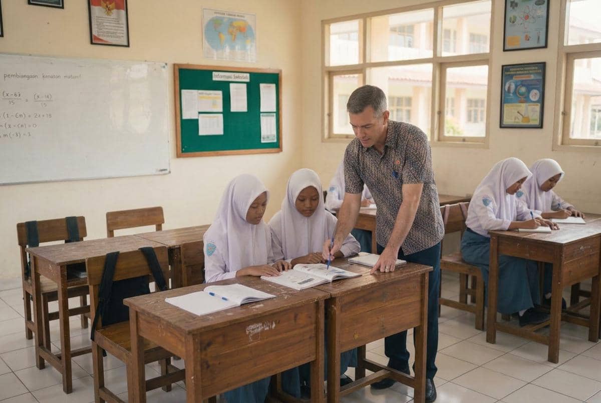 Tersangka melakukan pelecehan saat mengajar privat di kelas