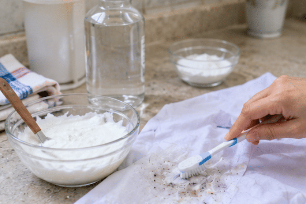 Menggunakan baking soda dan cuka