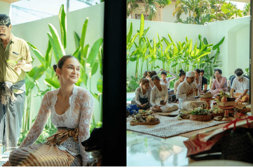 Luna Maya dan Maxime Bouttier Gelar Upacara Melaspas di Rumah Baru