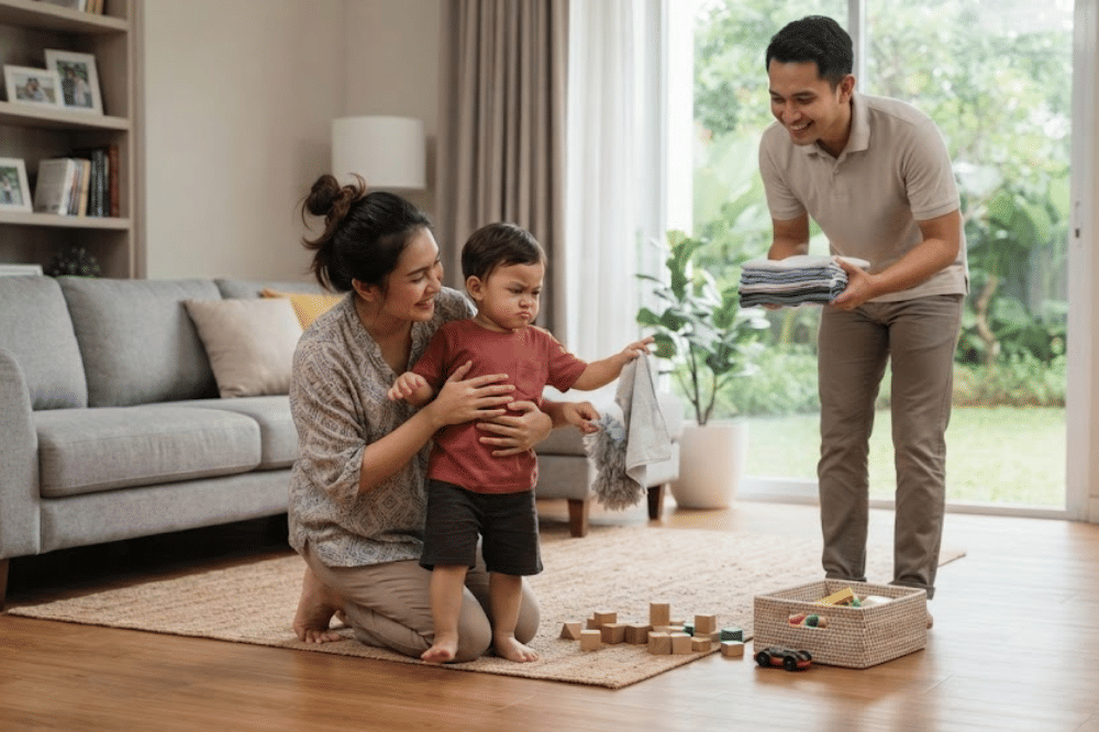 Anak ingin membantu pekerjaan rumah