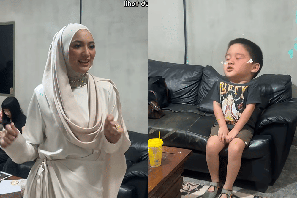 Gemas! Athar Anak Citra Kirana Ngambek saat Mamanya Salah Dance TikTok