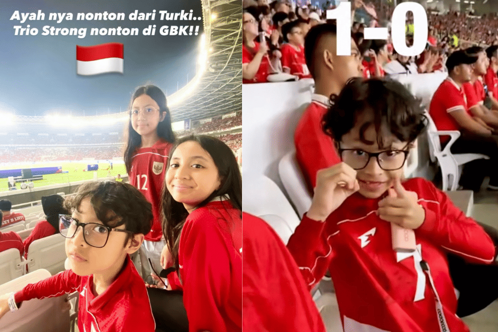 Trio strong anak Desta hadir langsung di GBK