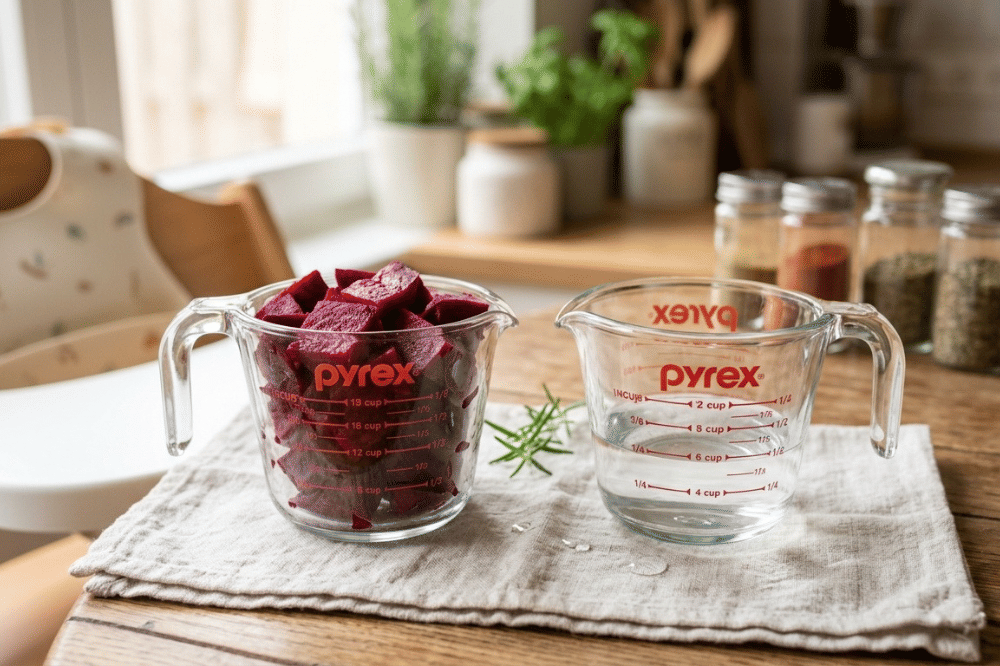 Bahan-bahan mashed beetroot