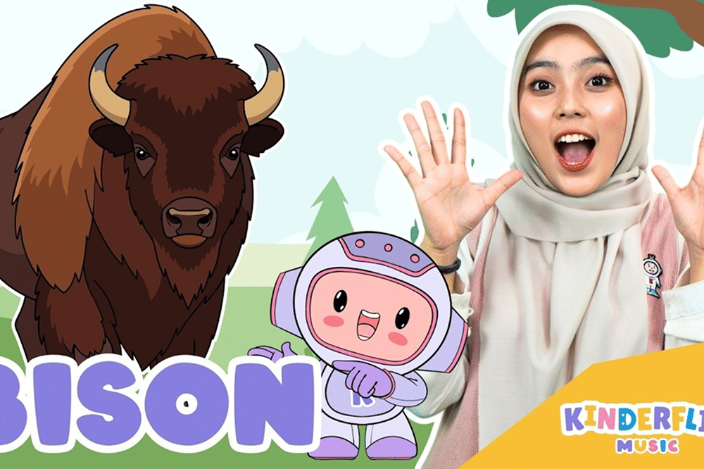 Lirik Lagu 'Bison' Kinderflix, Kenalkan Ciri Hewan pada Anak