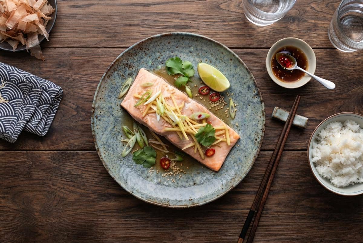 Resep Salmon Kukus Jahe untuk Pemulihan setelah Melahirkan