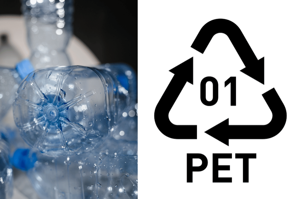 PET 1 merupakan plastik Polyethylene Terephthalate