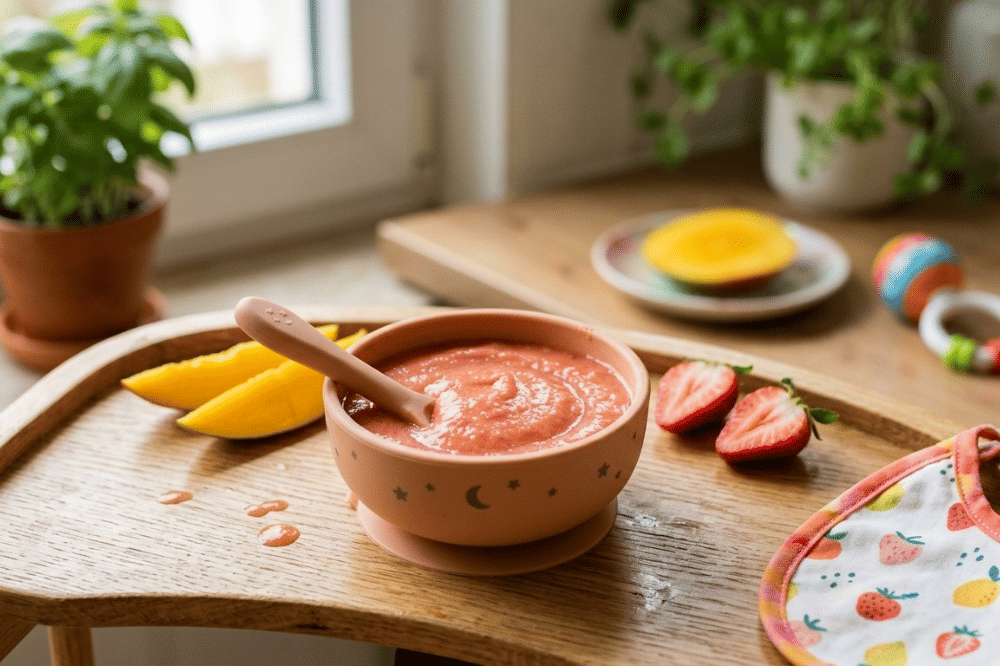 Resep Mango Strawberry Smoothie, MPASI Segar dan Praktis