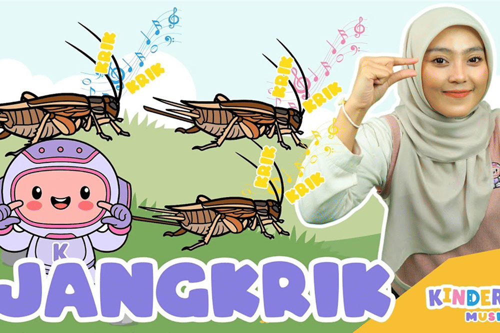 Lirik Lagu 'Jangkrik' Kinderflix, Ajak Anak Mengenal Suara Hewan