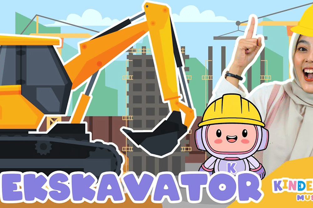 Lirik Lagu 'Ekskavator' Kinderflix, Kenalkan Alat Berat pada Anak
