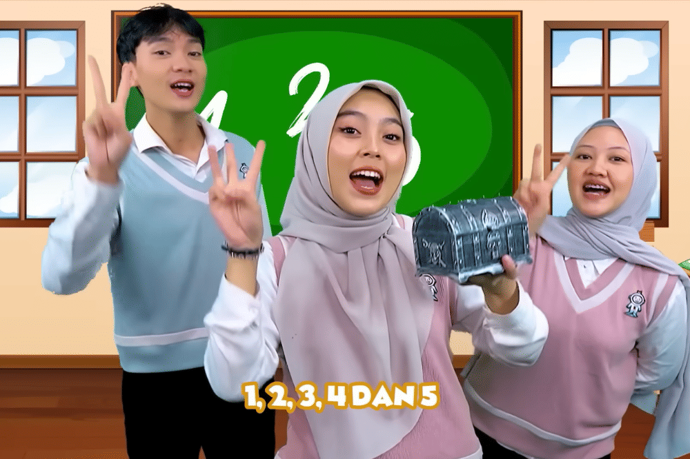 Mengingat kembali angka satu sampai lima