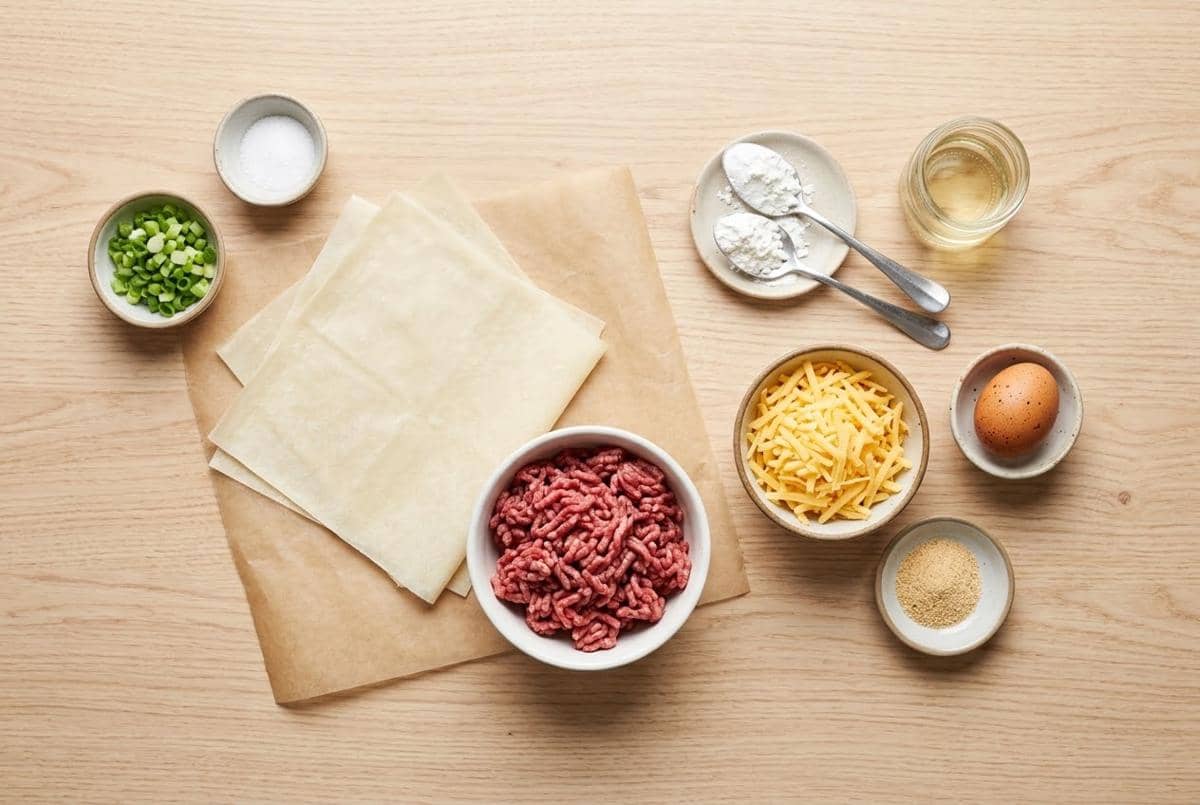 Bahan-bahan membuat crispy beef roll