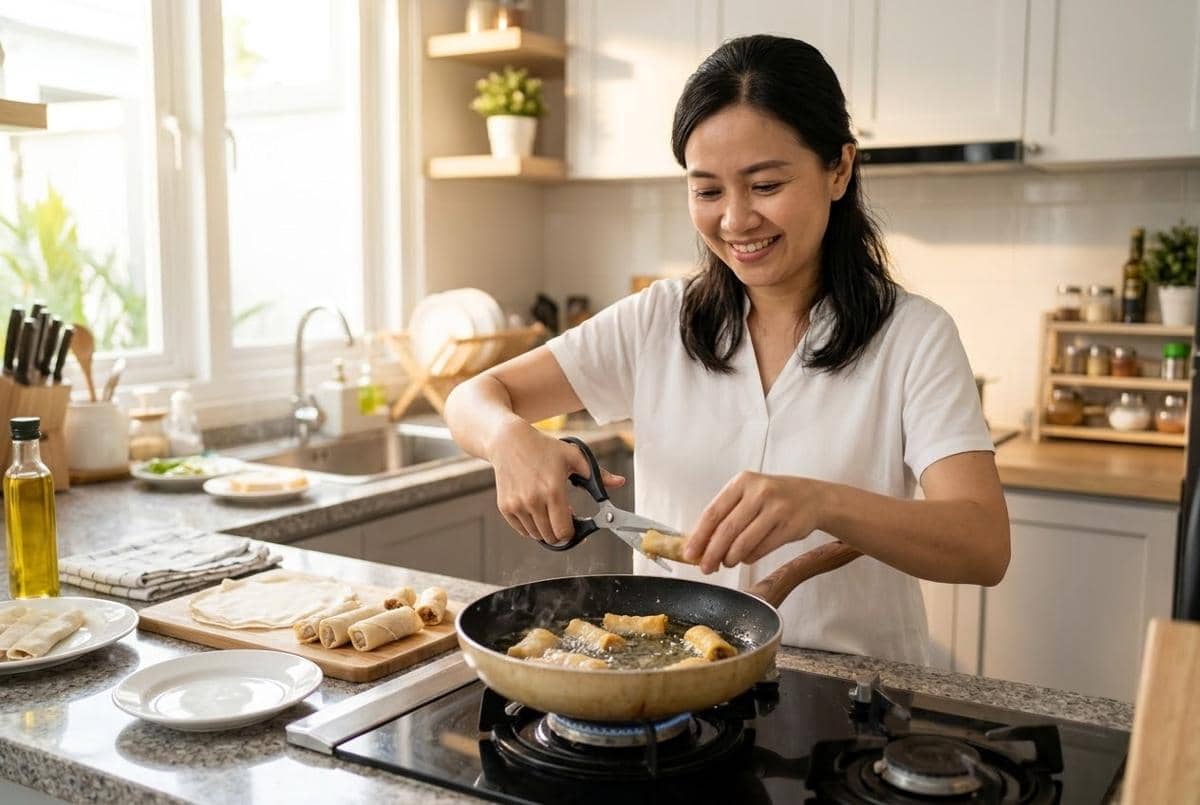 Cara membuat crispy beef roll