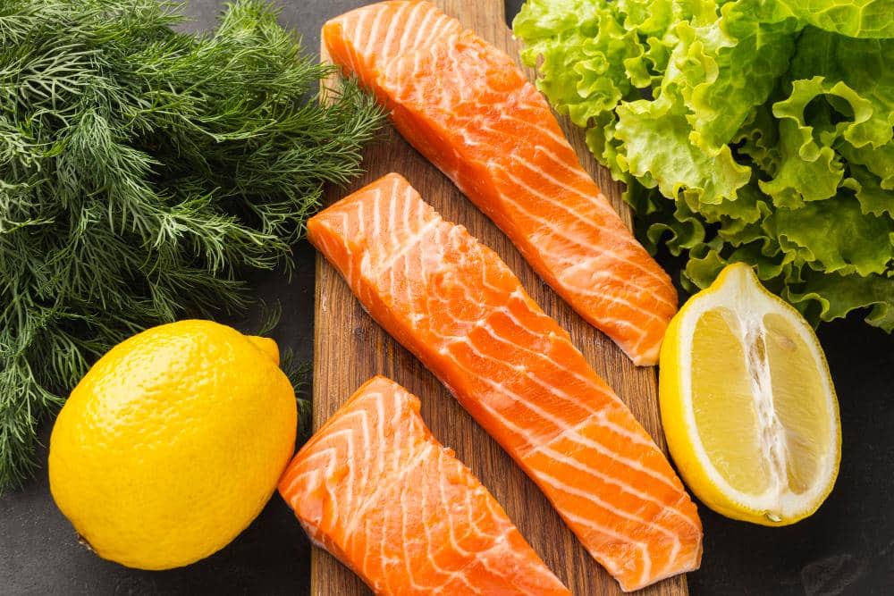 Ilustrasi ikan salmon