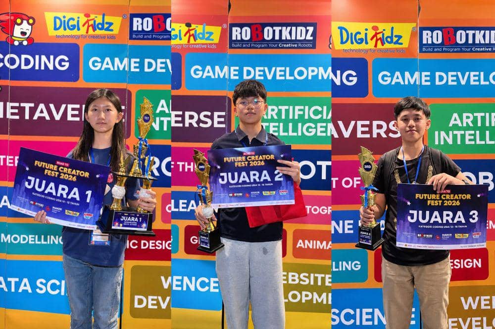 3 Anak Jago Coding Raih Podium di Kompetisi Teknologi