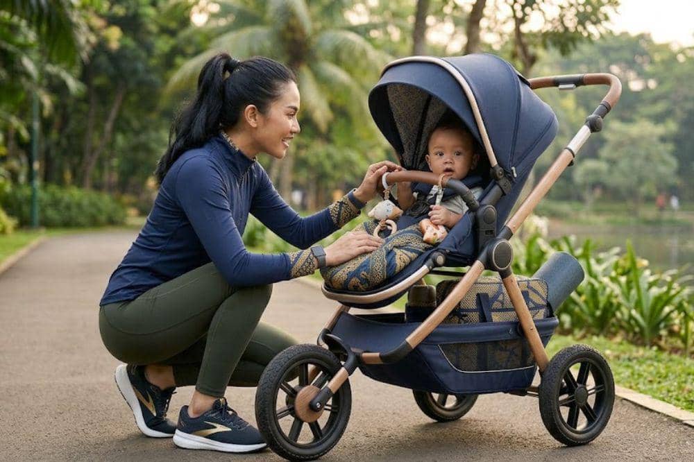 Tips jogging dengan stroller agar tetap aman dan nyaman