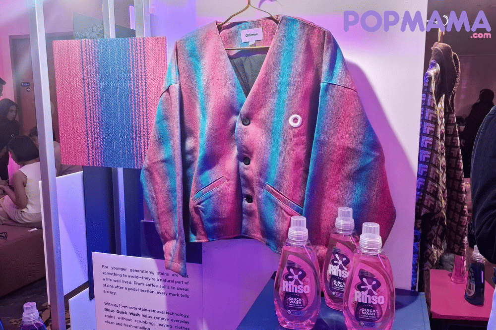Koleksi fashion dengan perpaduan warna yang berani